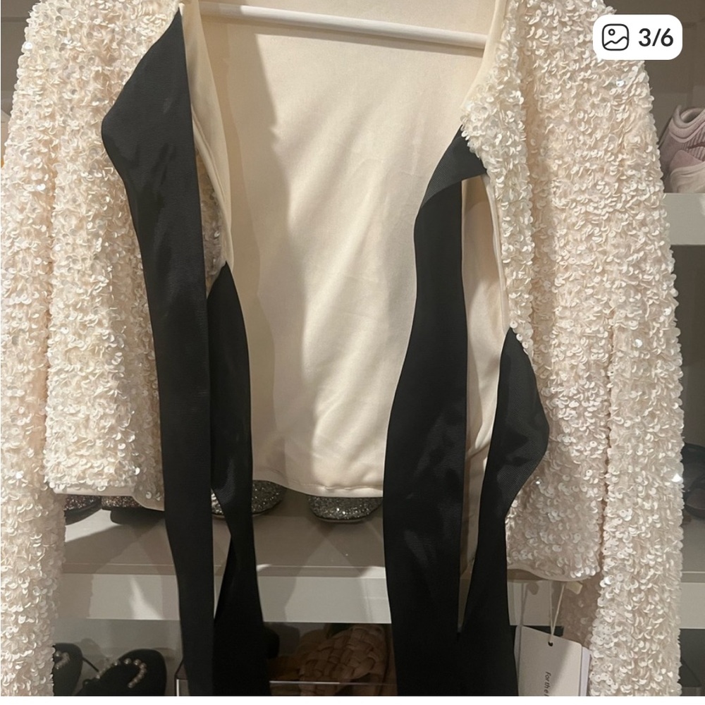 Sequin bow jacket XS - Picture 3 of 6